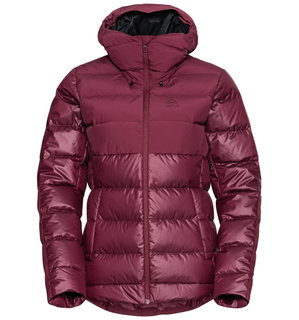 Odlo Winterjacke Severin N-Thermic Insulated Hooded (wasserabweisend, winddicht, atmungsaktiv) beerenrot Damen